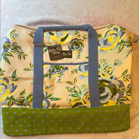 Matilda Jane Floral Travel Bag - Cream and Blue - Picture 3 of 7